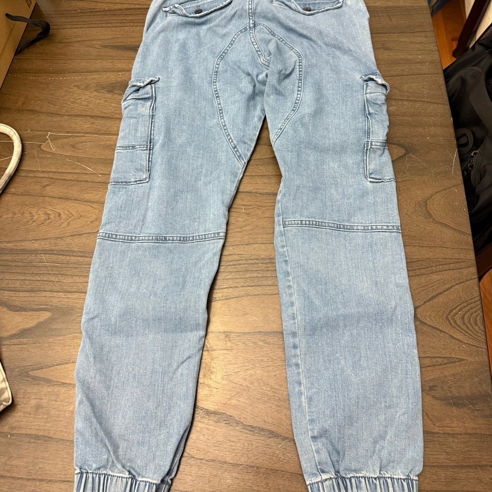 Jack and Jones Men's Denim Cargo Pants